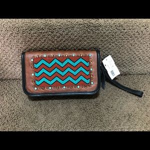 Clutch Organizer-Brandy Pull-up